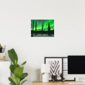 Aurora borealis im Winterposter Poster (Heimbüro)