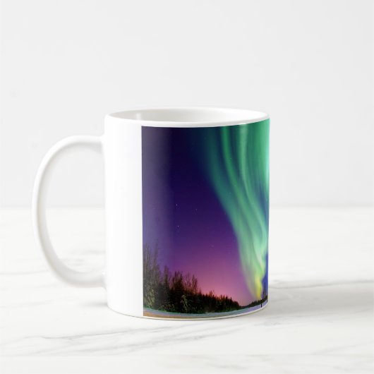 Aurora Borealis in Alaska Kaffeetasse (Links)