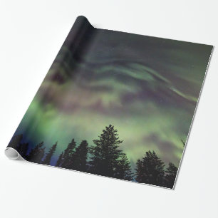 Aurora borealis in finnischem Lappland Geschenkpapier