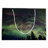 Aurora borealis in finnischem Lappland Große Geschenktüte (Rückseite)