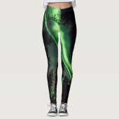 Aurora borealis in finnischem Lappland Leggings (Vorderseite)