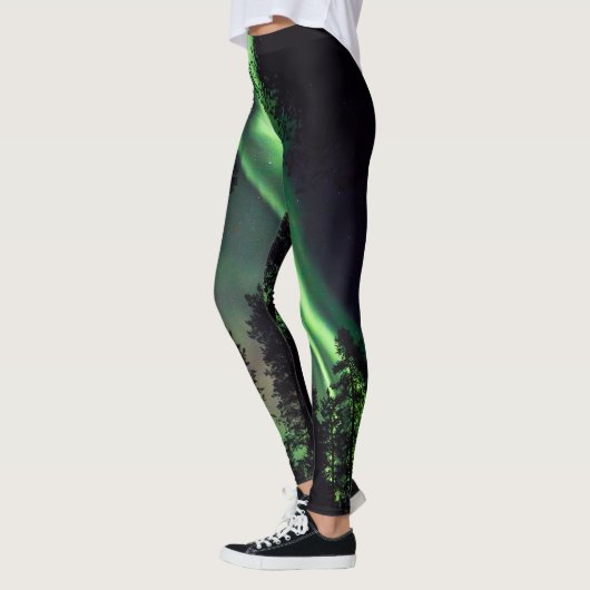 Aurora borealis in finnischem Lappland Leggings (Links)