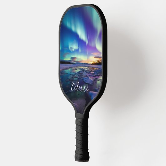 Aurora Borealis Iridescent Twilight Pickleball Schläger (Links)