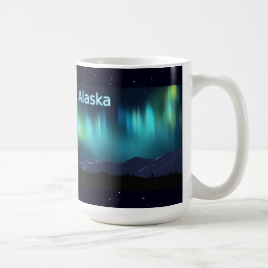 Aurora Borealis Kaffeetasse (Rechts)