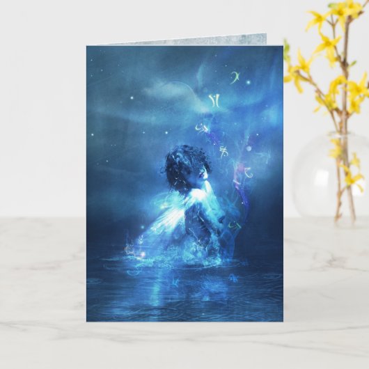 Aurora Borealis Karte (Gelbe Blume)