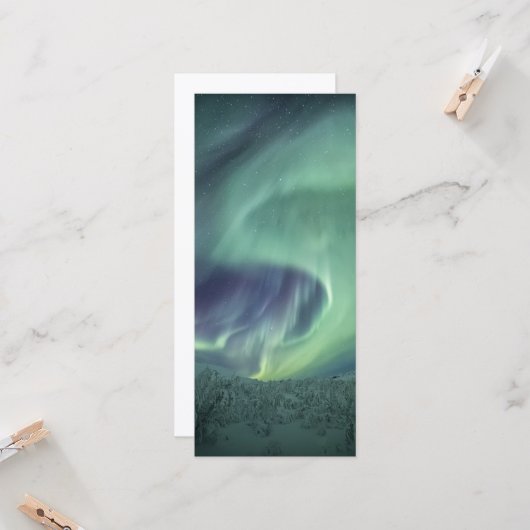 Aurora Borealis Karte (Vorderseite/Rückseite Beispiel)