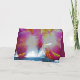 Aurora-Borealis-Karte für das neue Jahr Dankeskarte