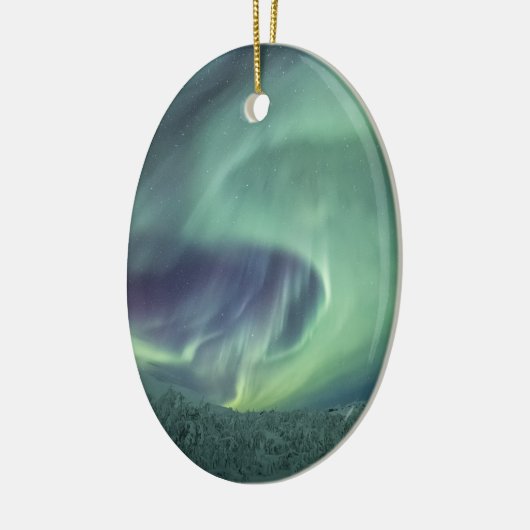 Aurora Borealis Keramik Ornament (Links)