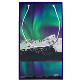 Aurora Borealis - Kleine Geschenktasche Geschenktüte (Rückseite)