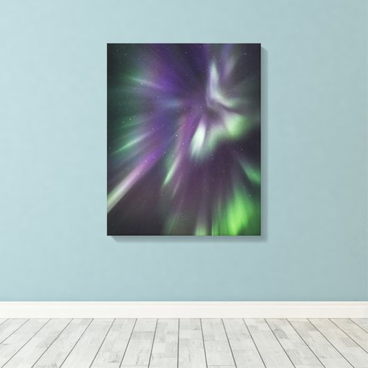 Aurora borealis leinwanddruck (Insitu (Holzboden))