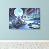 Aurora borealis leinwanddruck (Insitu (Holzboden))