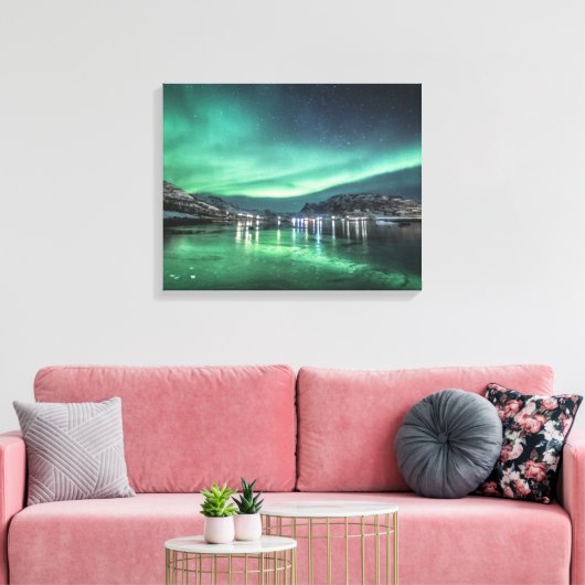 Aurora Borealis Leinwanddruck (Insitu (Wohnzimmer))