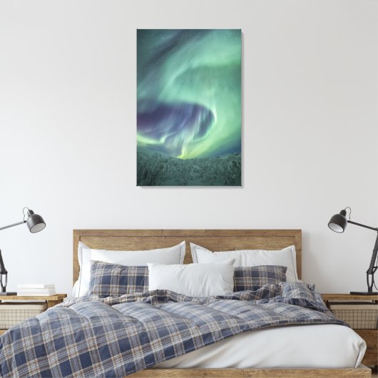 Aurora Borealis Leinwanddruck (Insitu (Schlafzimmer))