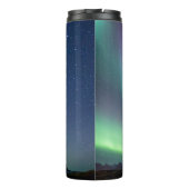 Aurora Borealis Lichter personalisiert mit Ihrem N Thermosbecher (Rückseite)