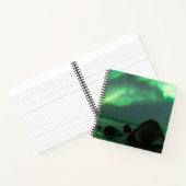 Aurora Borealis Lofoten Beach Norway Notizblock (Innenseite)