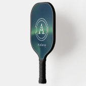 Aurora Borealis Monogram Custom Pickleball Schläger (Links)