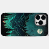 Aurora Borealis Mountains iPhone Case (Rückseite (Horizontal))