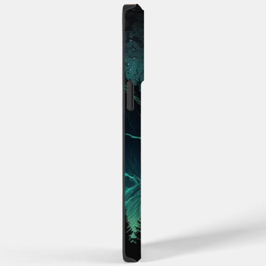 Aurora Borealis Mountains iPhone Case (Rückseite / Rechts)