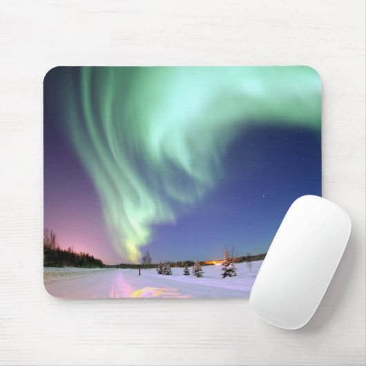Aurora borealis Mousepad (Mit Mouse)