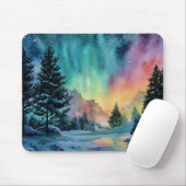 Aurora Borealis Mousepad (Mit Mouse)