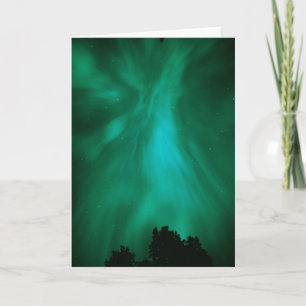Aurora Borealis Nacht Ontario, Kanada Karte
