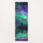 Aurora Borealis Nachtszene Yogamatte (Vorderseite)