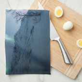 Aurora Borealis Night Geschirrtuch (Viertel Falte)