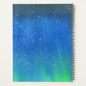 Aurora Borealis Night Sky Aquarell Planer (Rückseite)
