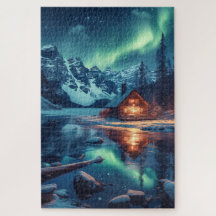 Aurora Borealis Nordic Night Nature Landschaft