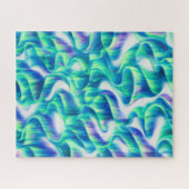 Aurora Borealis Nordlicht Abstractes Muster Puzzle (Horizontal)