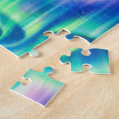 Aurora Borealis Nordlicht Abstractes Muster Puzzle (Seite)