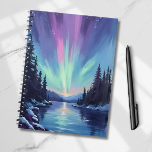 Aurora Borealis   Nordlicht Aquarell Planer