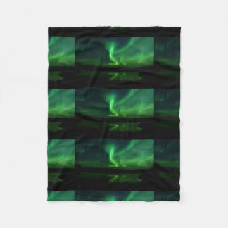 Aurora Borealis Nordlicht-Baum-Natur-Länder Fleecedecke