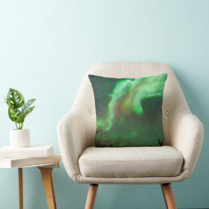 Aurora Borealis Nordlicht   Fairbanks Kissen