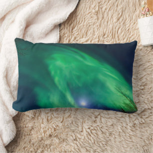 Aurora Borealis Nordlicht Fairbanks Lendenkissen