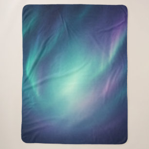 Aurora Borealis Nordlicht Sherpa-Decke Sherpadecke
