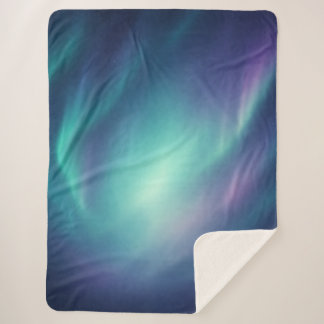 Aurora Borealis Nordlicht Sherpa-Decke Sherpadecke
