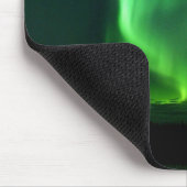 Aurora Borealis Nordlichter Alaska Himmel Grün Mousepad (Ecke)