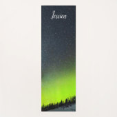 Aurora Borealis Nordlichter Arktische Berge Yogamatte (Vorderseite)