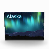 Aurora Borealis - Nordlichter Fotoblock (Vorderseite)