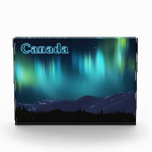 Aurora Borealis - Nordlichter Fotoblock (Vorderseite)