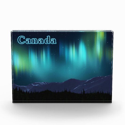 Aurora Borealis - Nordlichter Fotoblock (Vorderseite)