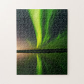 Aurora Borealis Nordlichter Island Puzzle (Vertikal)