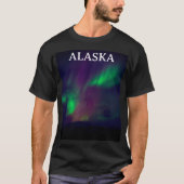 Aurora Borealis Nordlichter Norwegen Arktis T-Shirt (Vorderseite)