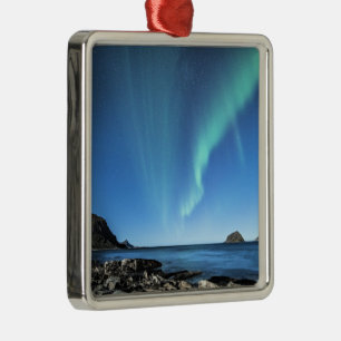 Aurora Borealis, Nordlichter Ornament Aus Metall