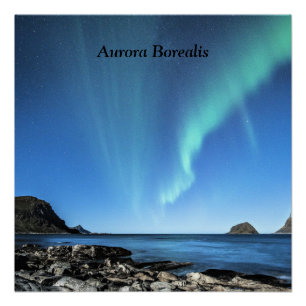 Aurora Borealis, Nordlichter Poster