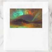Aurora Borealis, Nordlichter Rechteckiger Aufkleber (Tasche)