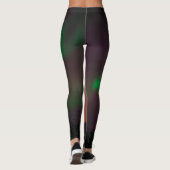 Aurora Borealis Nordlichter Wintersterne Leggings (Rückseite)