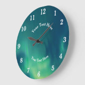 Aurora Borealis Northern Lights Alaska Arktis Große Wanduhr (Winkel)