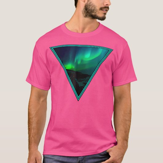 Aurora Borealis Northern Lights Astronomie T-Shirt (Vorderseite)